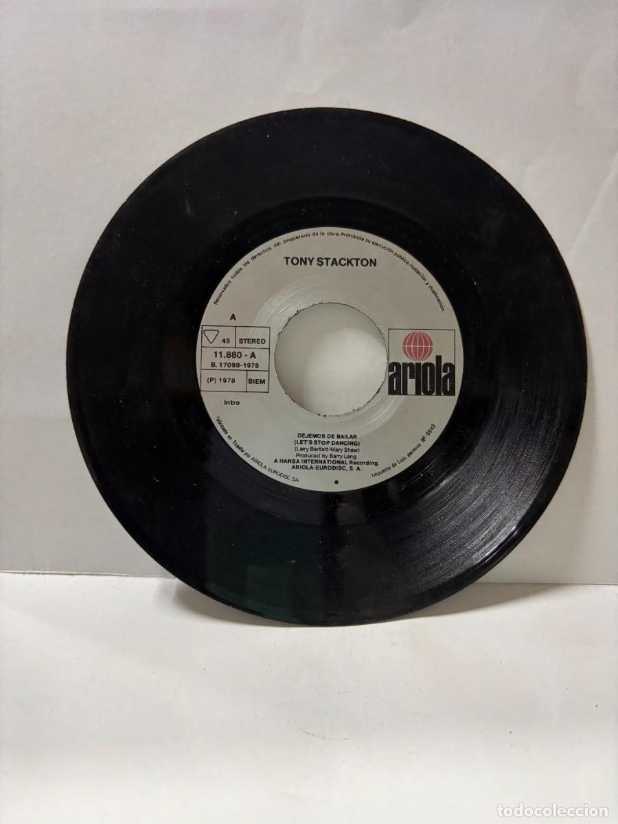 Discos de vinilo: SINGLE - TONY STACKTON - LETS STOP DANCING / WHEN YOU ARE BEAUTIFUL - ARIOLA - 1978 - SIN CARATULA - Foto 1