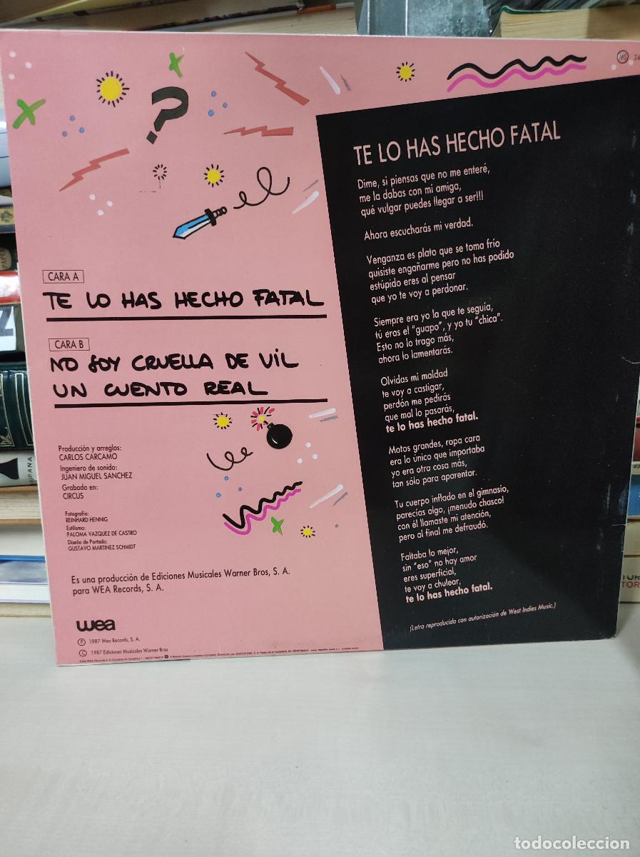 Discos de vinilo: Cris &ndash; Te Lo Has Hecho Fatal - Foto 2