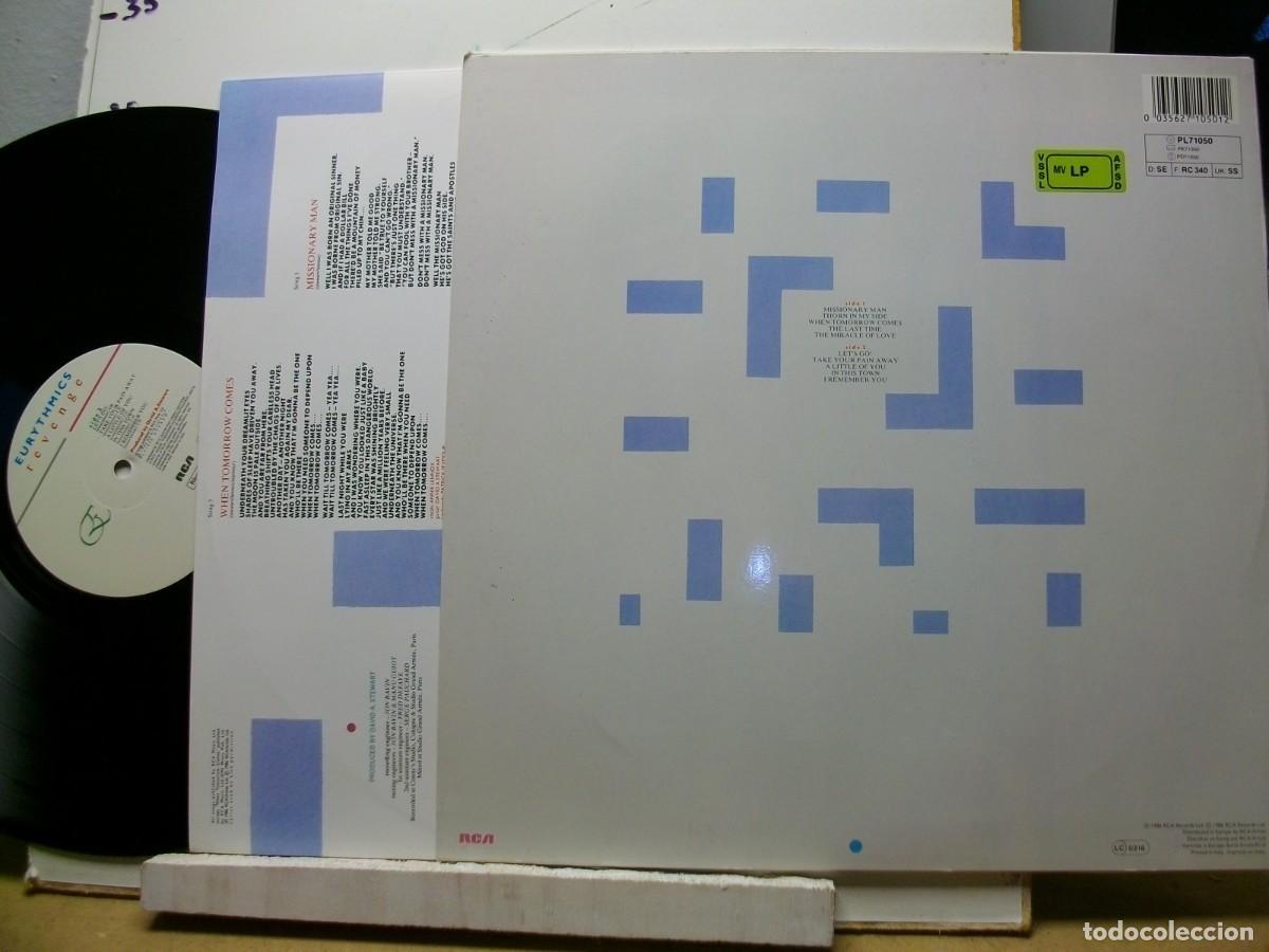 Discos de vinilo: Eurythmics &ndash; Revenge LP 1986 - Foto 4