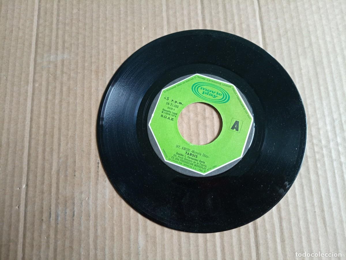 Discos de vinilo: TARSIS - AY AMOR SINGLE 1974 SIN CUBIERTA - Foto 1