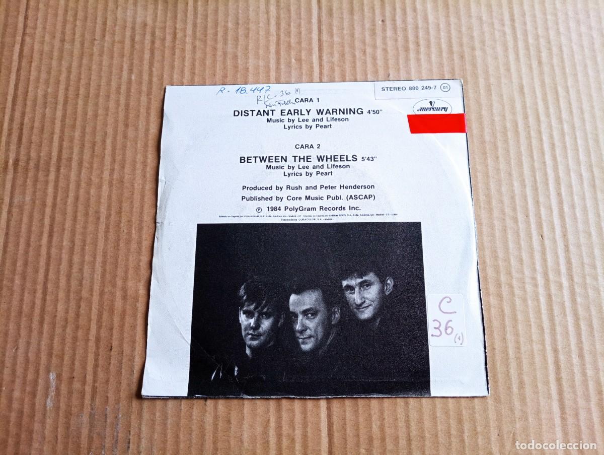 Discos de vinilo: RUSH - DISTANT EARLY WARNING SINGLE 1984 EDICION ESPA&Ntilde;OLA - Foto 3