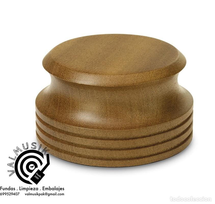 Discos de vinilo: ESTABILIZADOR DE MADERA SAPELI PARA DISCOS DE VINILO - Foto 1