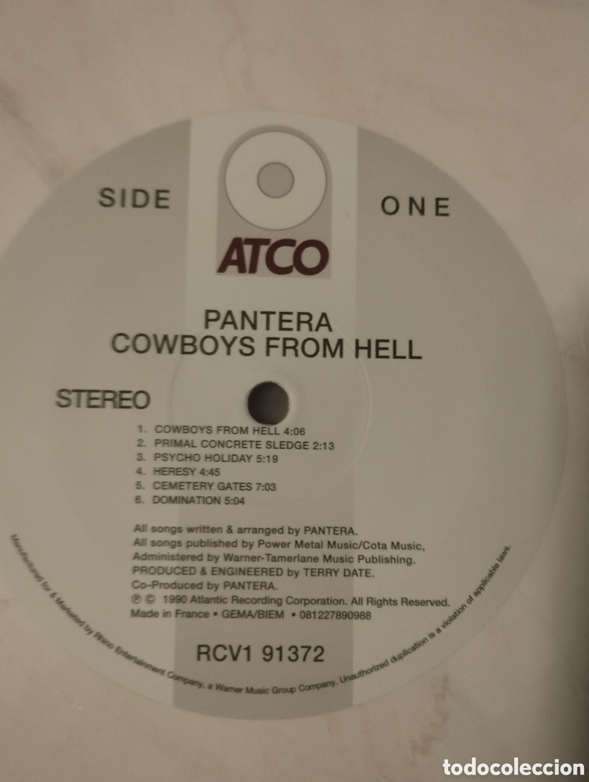 Discos de vinilo: PANTERA - COWBOYS FROM HELL - Foto 8
