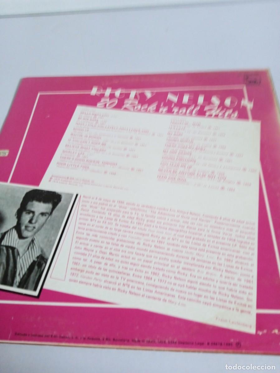 Discos de vinilo: RICKY NELSON 20 Rock &rdquo;n&rdquo; roll Hits - Foto 2