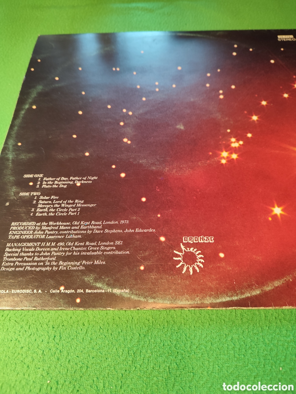 Discos de vinilo: Manfred Mann Earth Band - Solar Fire - Foto 3