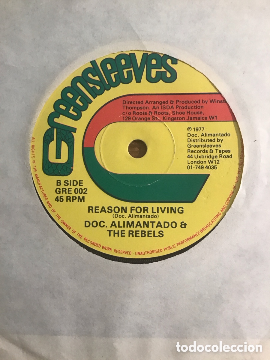 Discos de vinilo: Doc.Alimantado & The Rebels born for a purpose - Foto 2