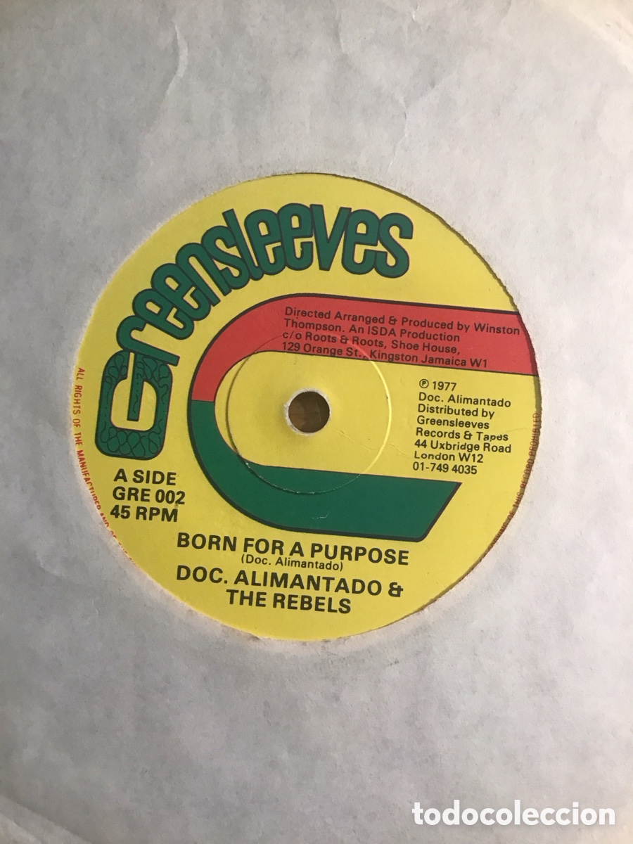 Discos de vinilo: Doc.Alimantado & The Rebels born for a purpose - Foto 1
