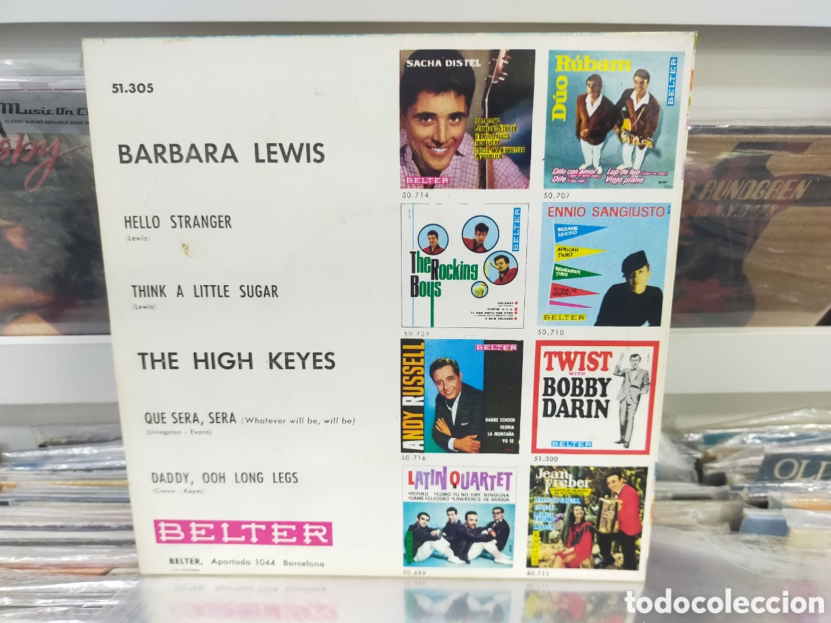 Discos de vinilo: Barbara Lewis the high keyes ep Espa&ntilde;a 1963 - Foto 2