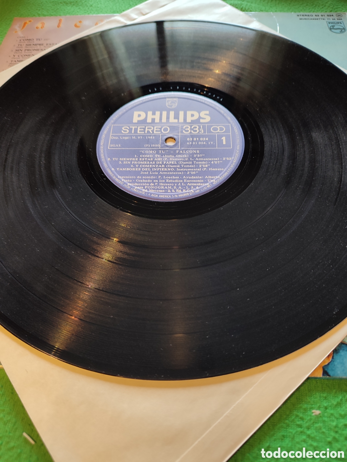 Discos de vinilo: Falcons - Como t&uacute; Vinilo Lp - Foto 3