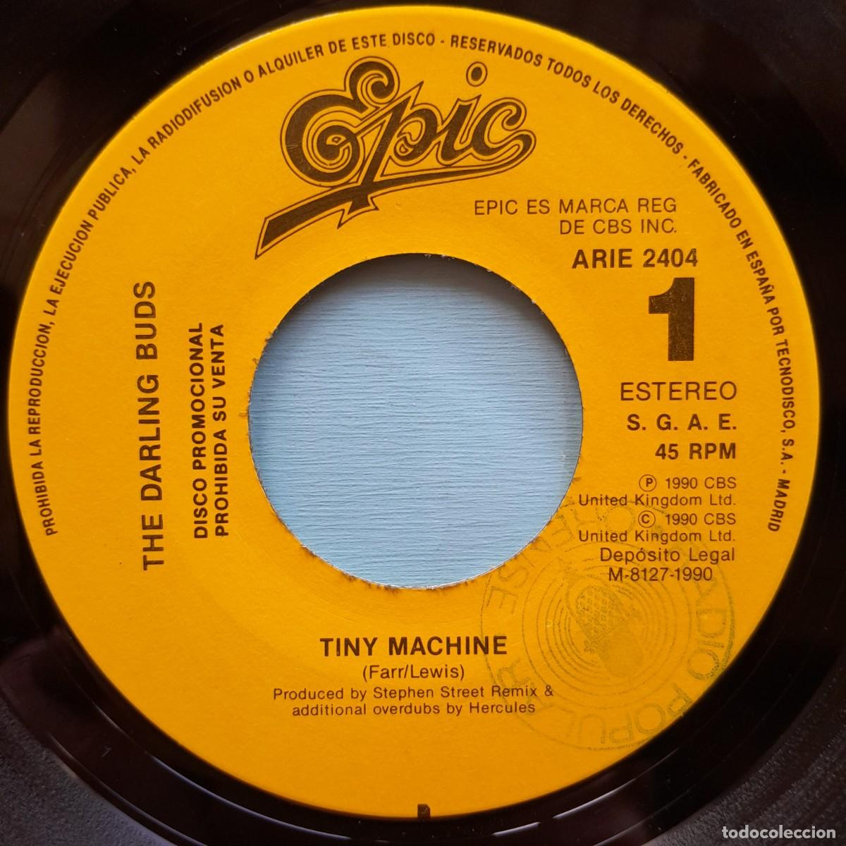 Discos de vinilo: THE DARLING BUDS : TINY MACHINE [EPIC - ESP 1990] 7&rdquo;/promo - Foto 3