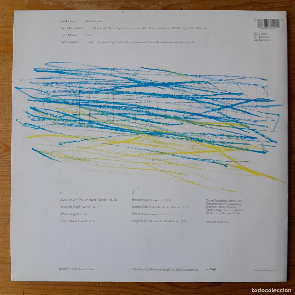 Discos de vinilo: OREGON : ECOTOPIA [ECM - DEU 1987] LP - Foto 2