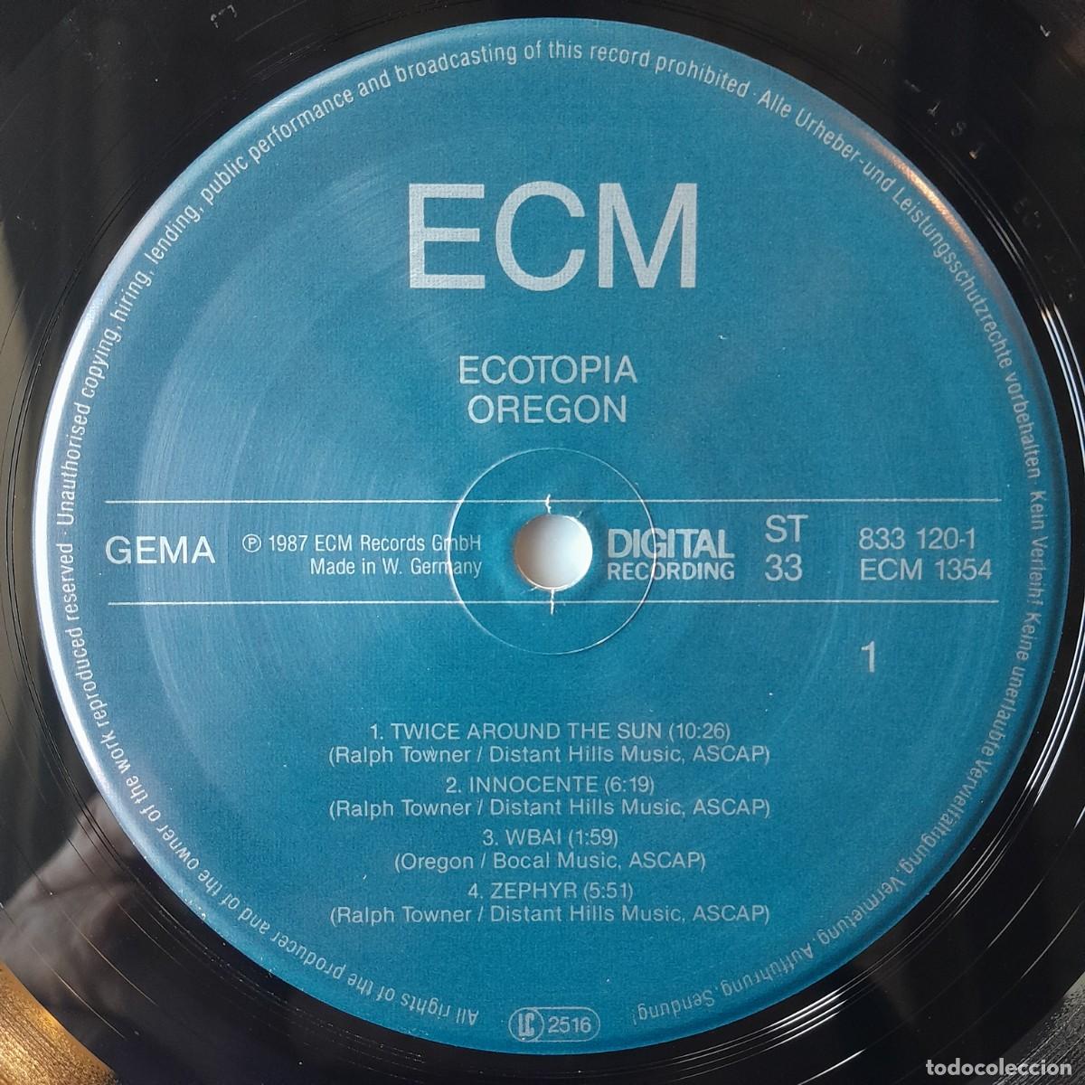 Discos de vinilo: OREGON : ECOTOPIA [ECM - DEU 1987] LP - Foto 3