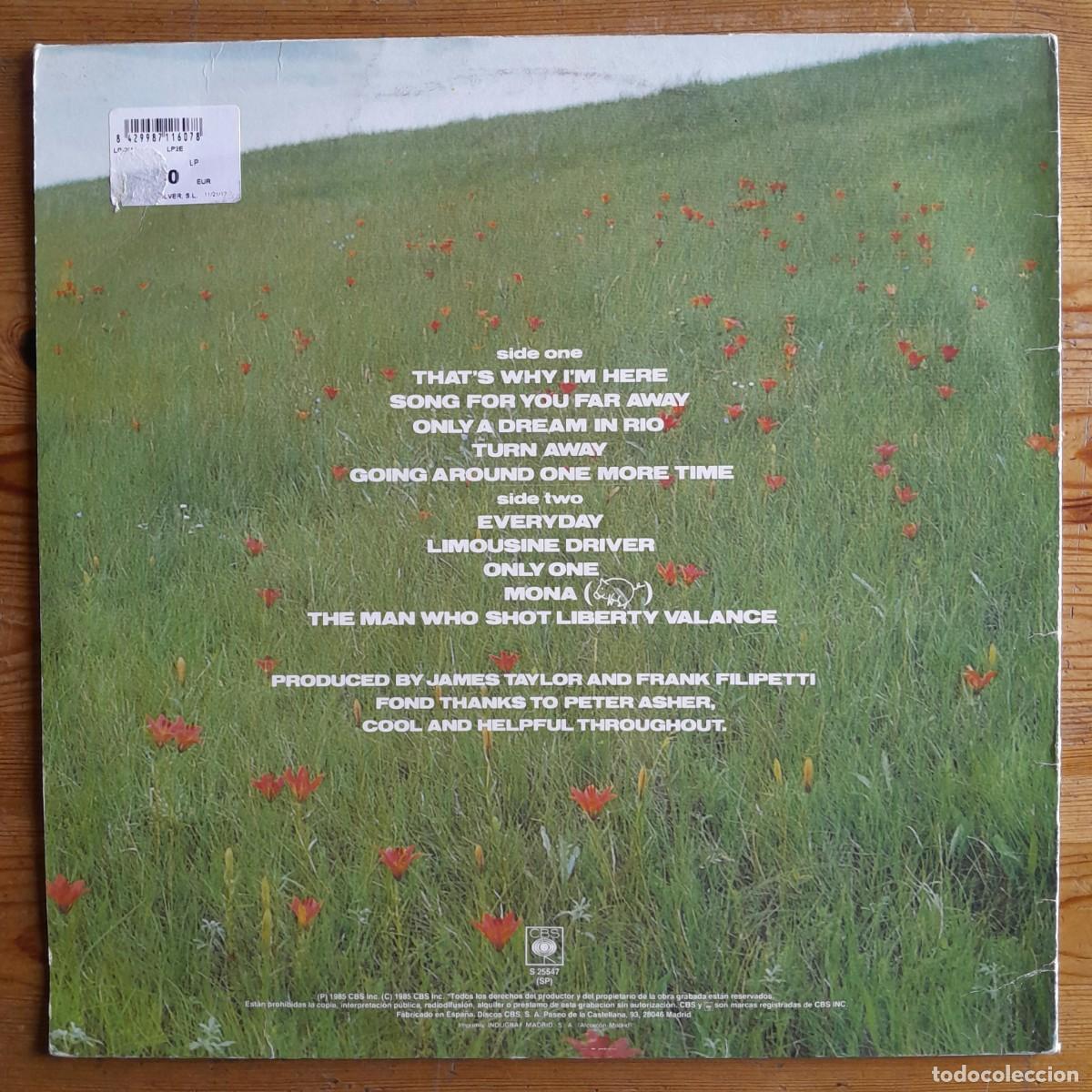 Discos de vinilo: JAMES TAYLOR : THATS WHY IM HERE [CBS - ESP 1985] LP - Foto 2