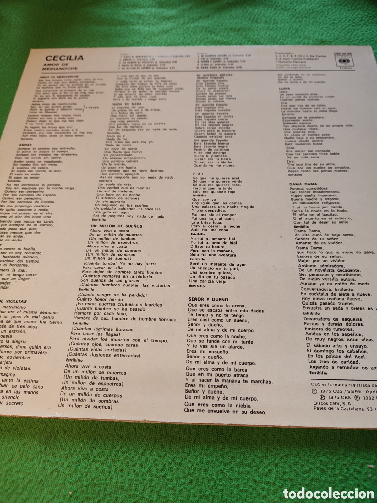 Discos de vinilo: Cecilia - Amor de medianoche - Foto 2