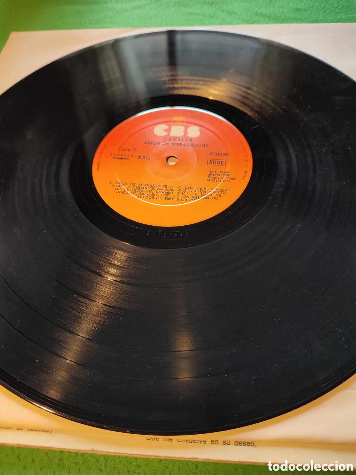 Discos de vinilo: Cecilia - Amor de medianoche - Foto 3