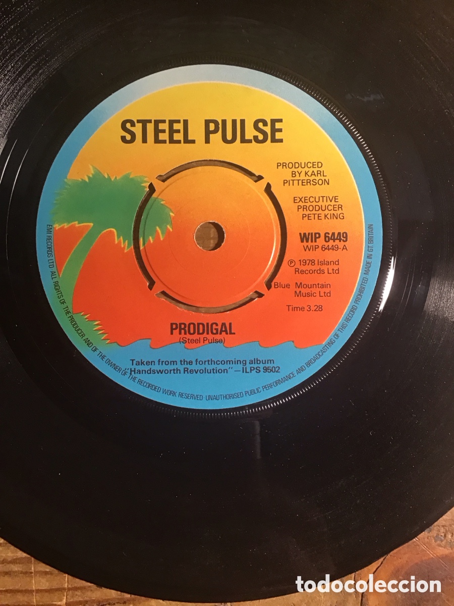 Discos de vinilo: STEEL PULSE PRODIGAL SON 7&rdquo; - Foto 3