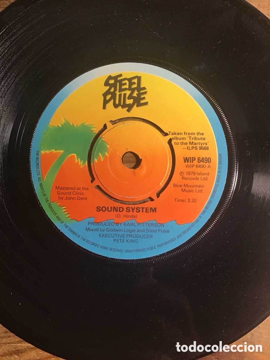 Discos de vinilo: STEEL PULSE SOUND SYSTEM 7&rdquo; - Foto 3