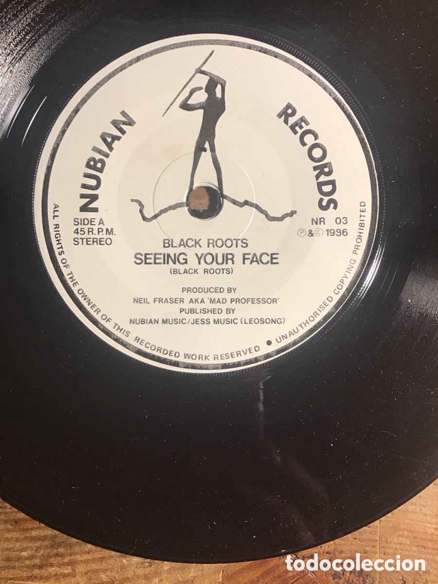 Discos de vinilo: BLACK ROOTS SEEING YOUR FACE MAD PROFESSOR 7&rdquo; - Foto 3