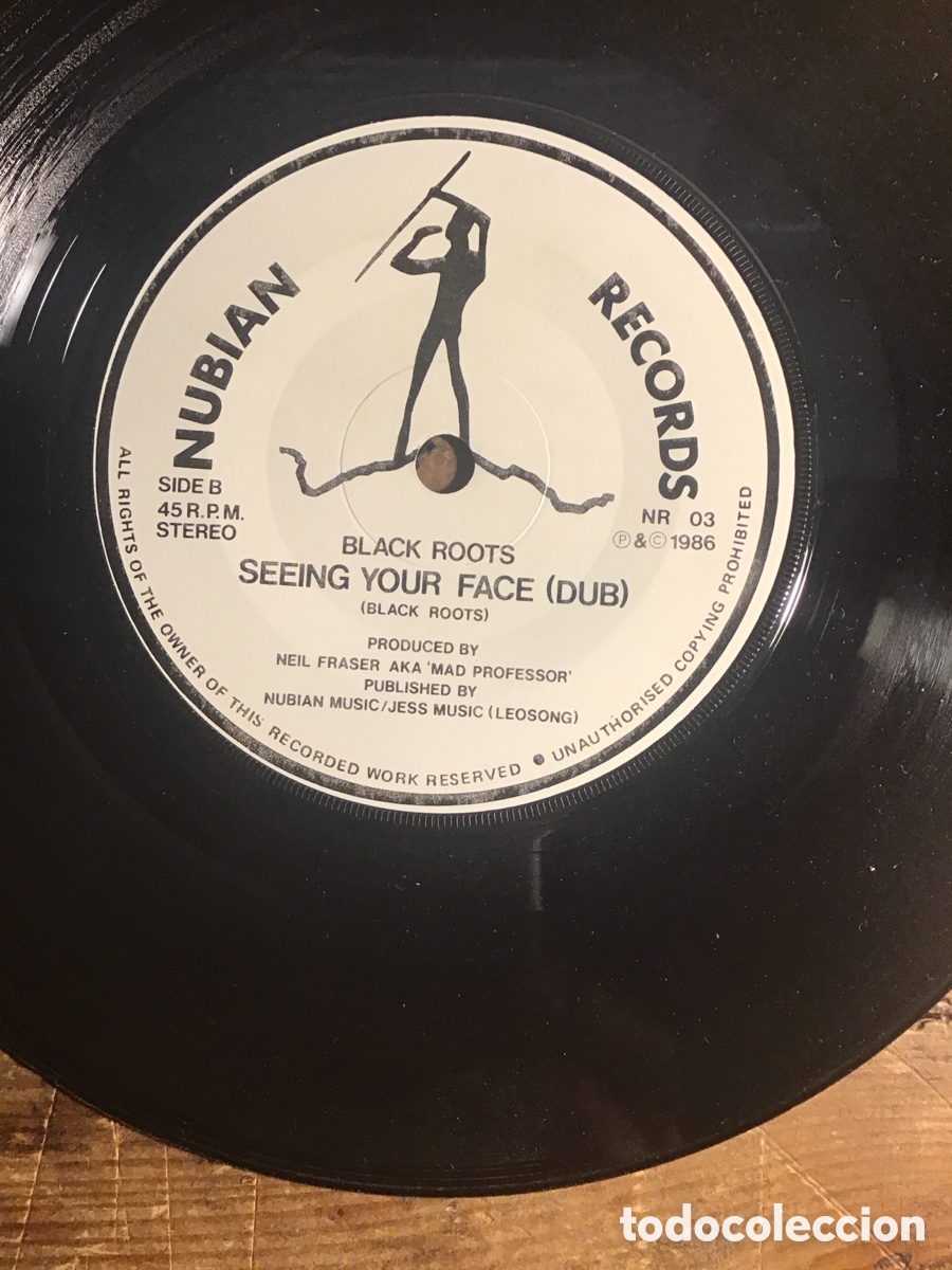 Discos de vinilo: BLACK ROOTS SEEING YOUR FACE MAD PROFESSOR 7&rdquo; - Foto 4