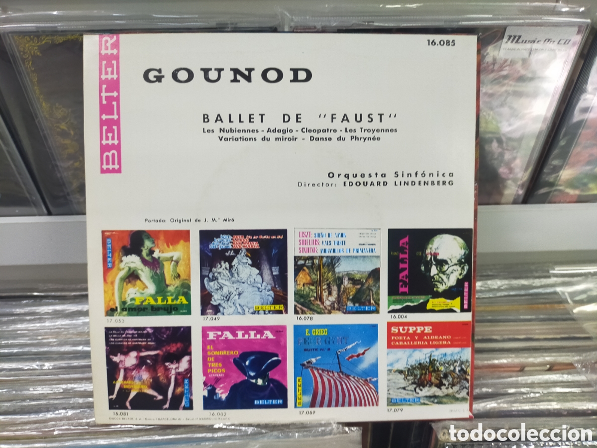 Discos de vinilo: Gounod ep ballet de Faust Espa&ntilde;a 1964 - Foto 2