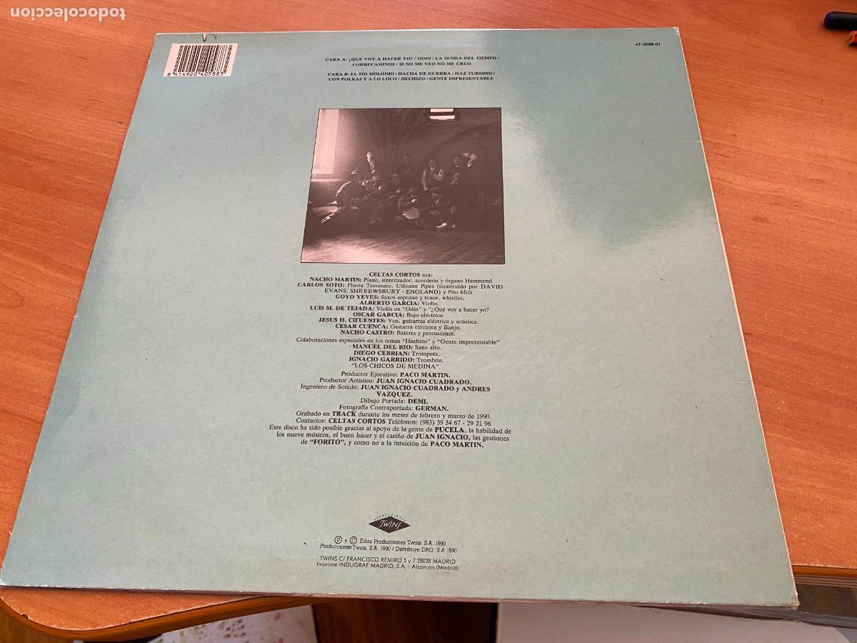 Discos de vinilo: CELTAS CORTOS (GENTE IMPRESENTABLE) LP ESPA&Ntilde;A 1990 (B-49) - Foto 4