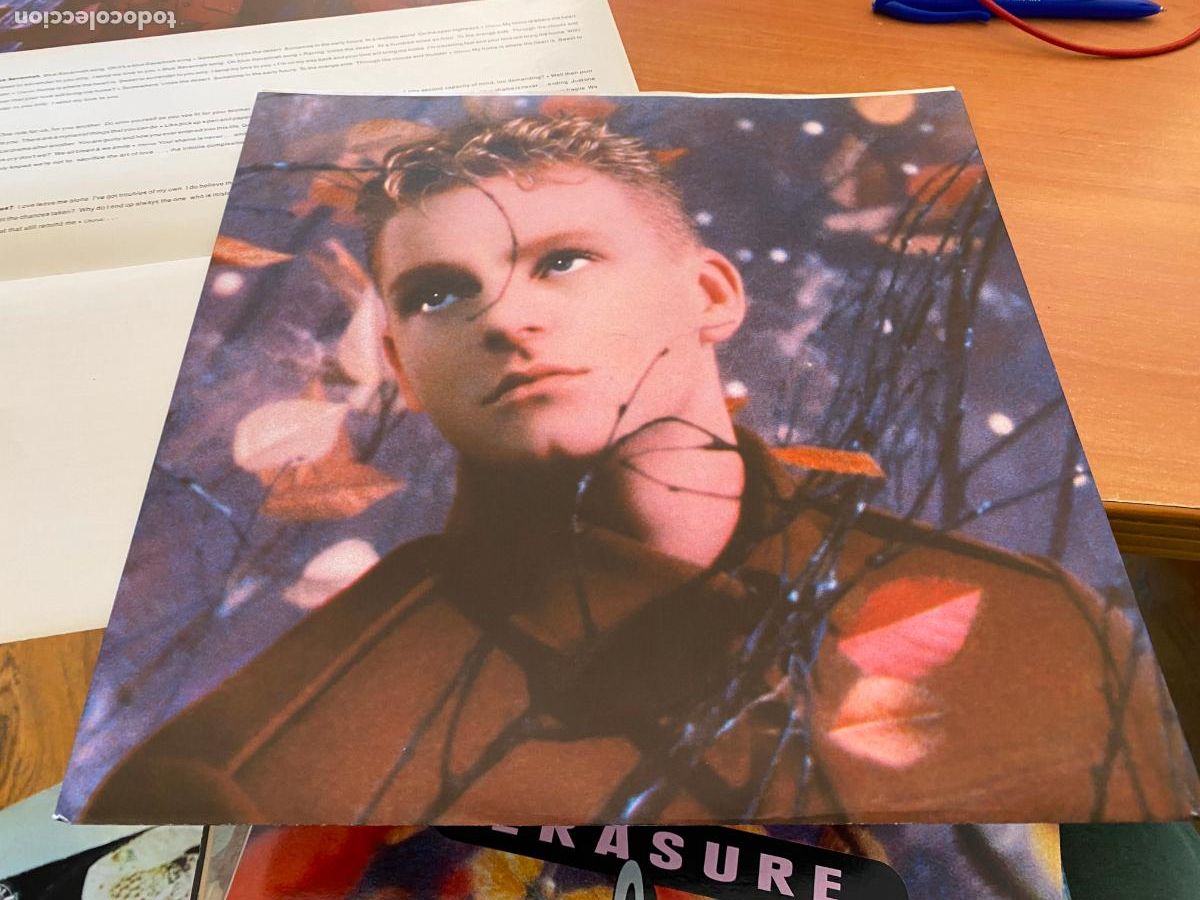 Discos de vinilo: ERASURE (WILD) LP ESPA&Ntilde;A 1990 (B-49) - Foto 3