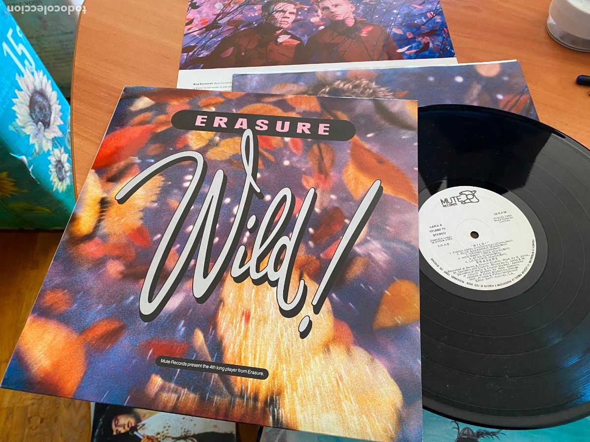 Discos de vinilo: ERASURE (WILD) LP ESPA&Ntilde;A 1990 (B-49) - Foto 1