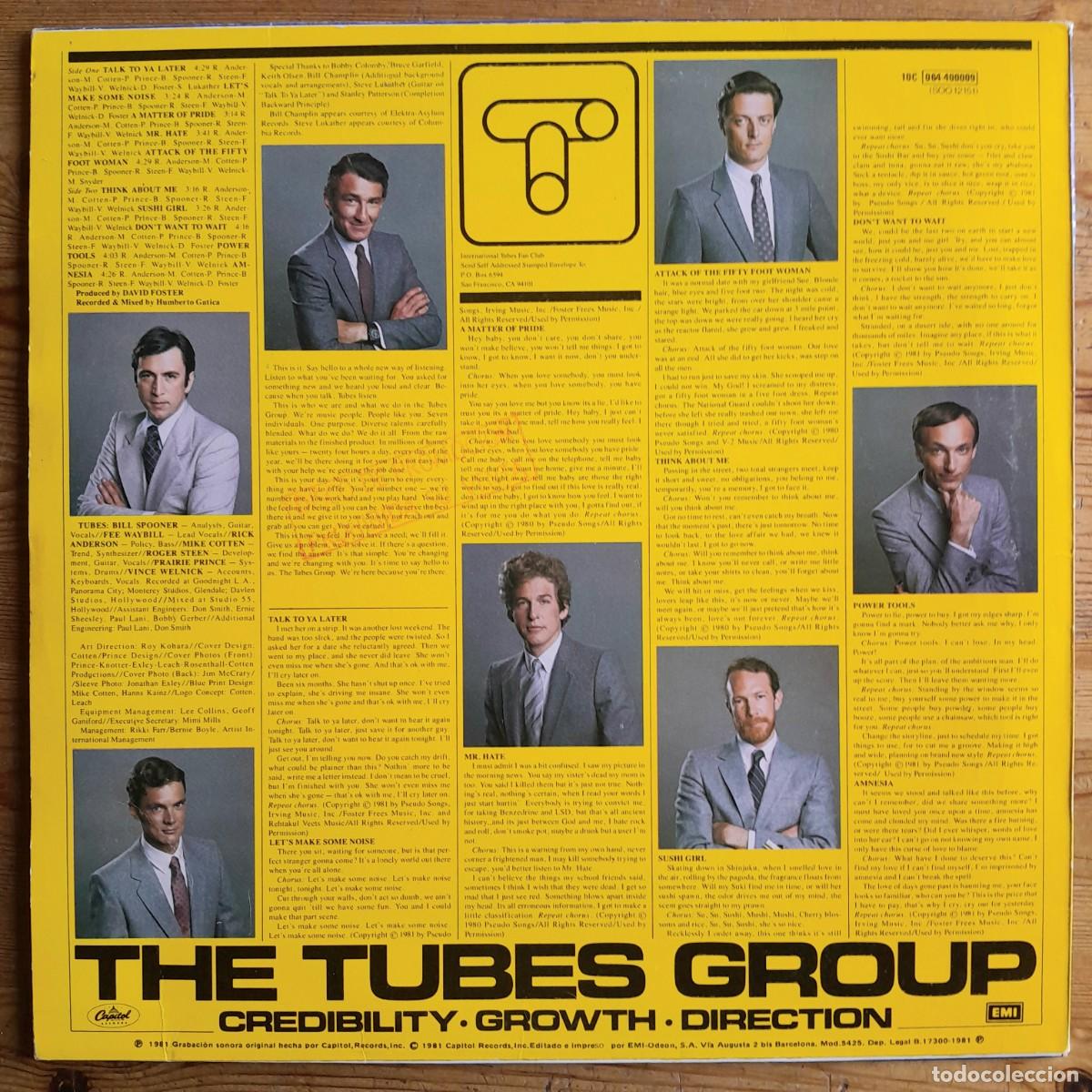 Discos de vinilo: THE TUBES : THE COMPLETION BACKWARD PRINCIPLE [CAPITOL - ESP 1981] LP - Foto 2