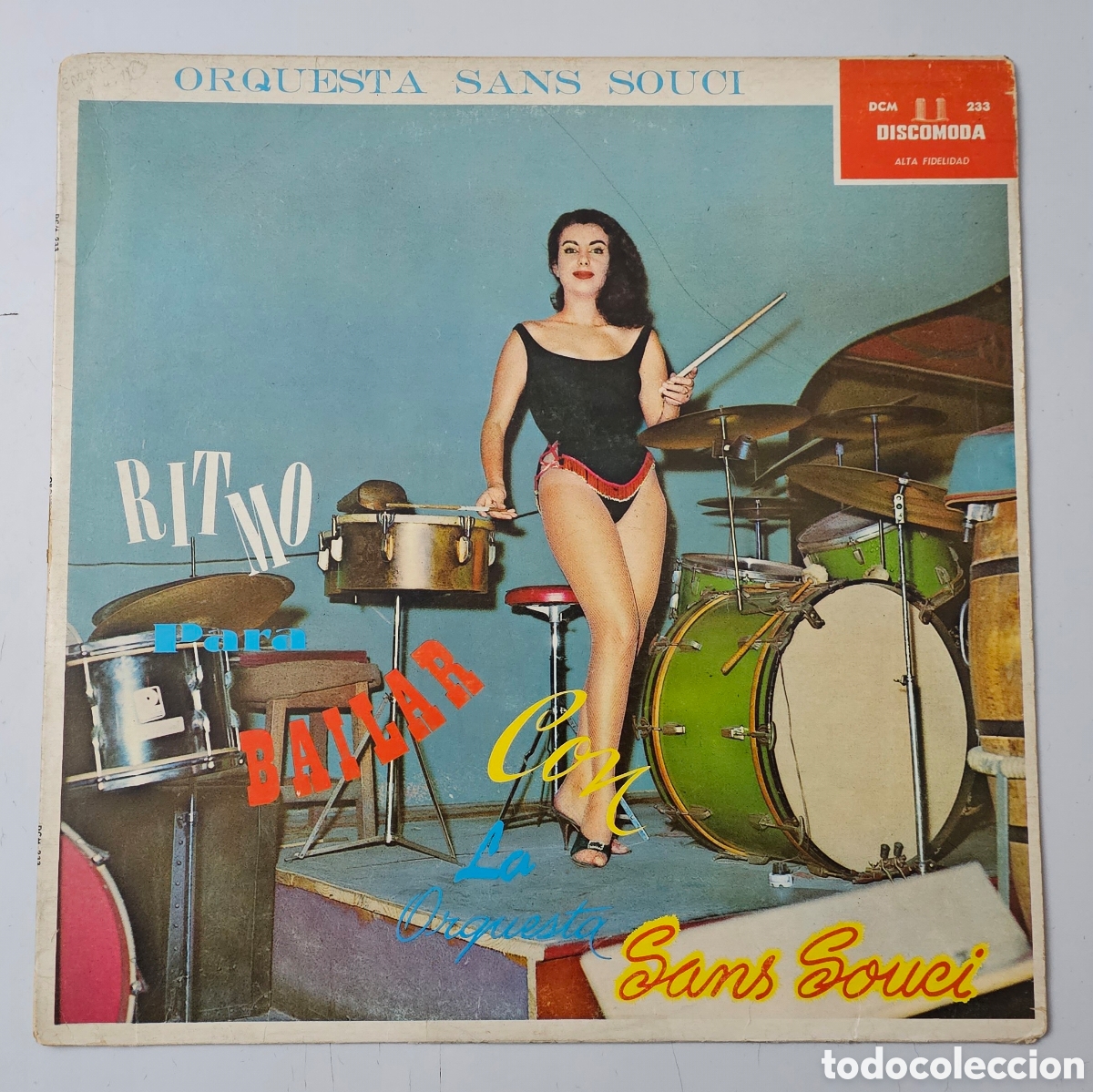 Dischi in vinile: LP ORQUESTA SANS SOUCI - Ritmo para bailar (Venezuela - Discomoda - 1979) Salsa Cumbia MUY RARO