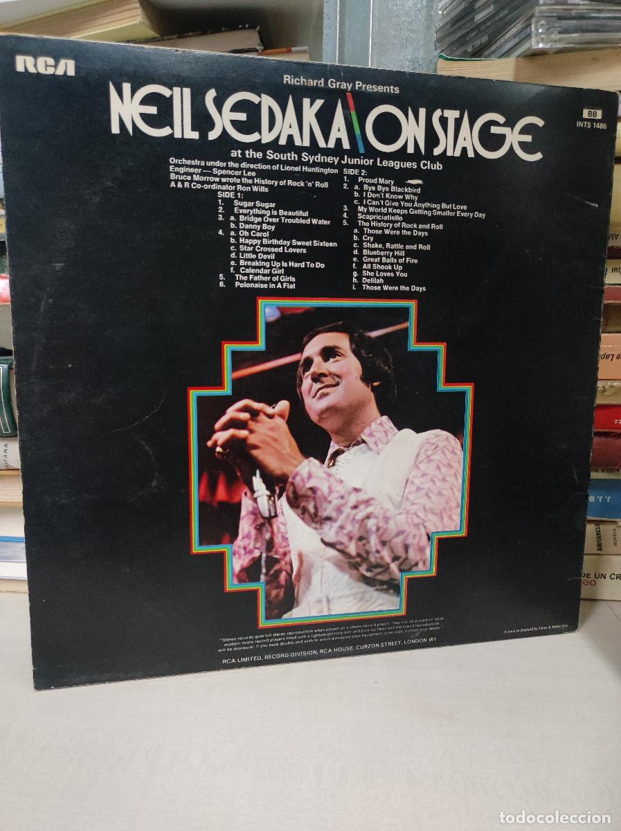 Discos de vinilo: Neil Sedaka &ndash; On Stage - Foto 2