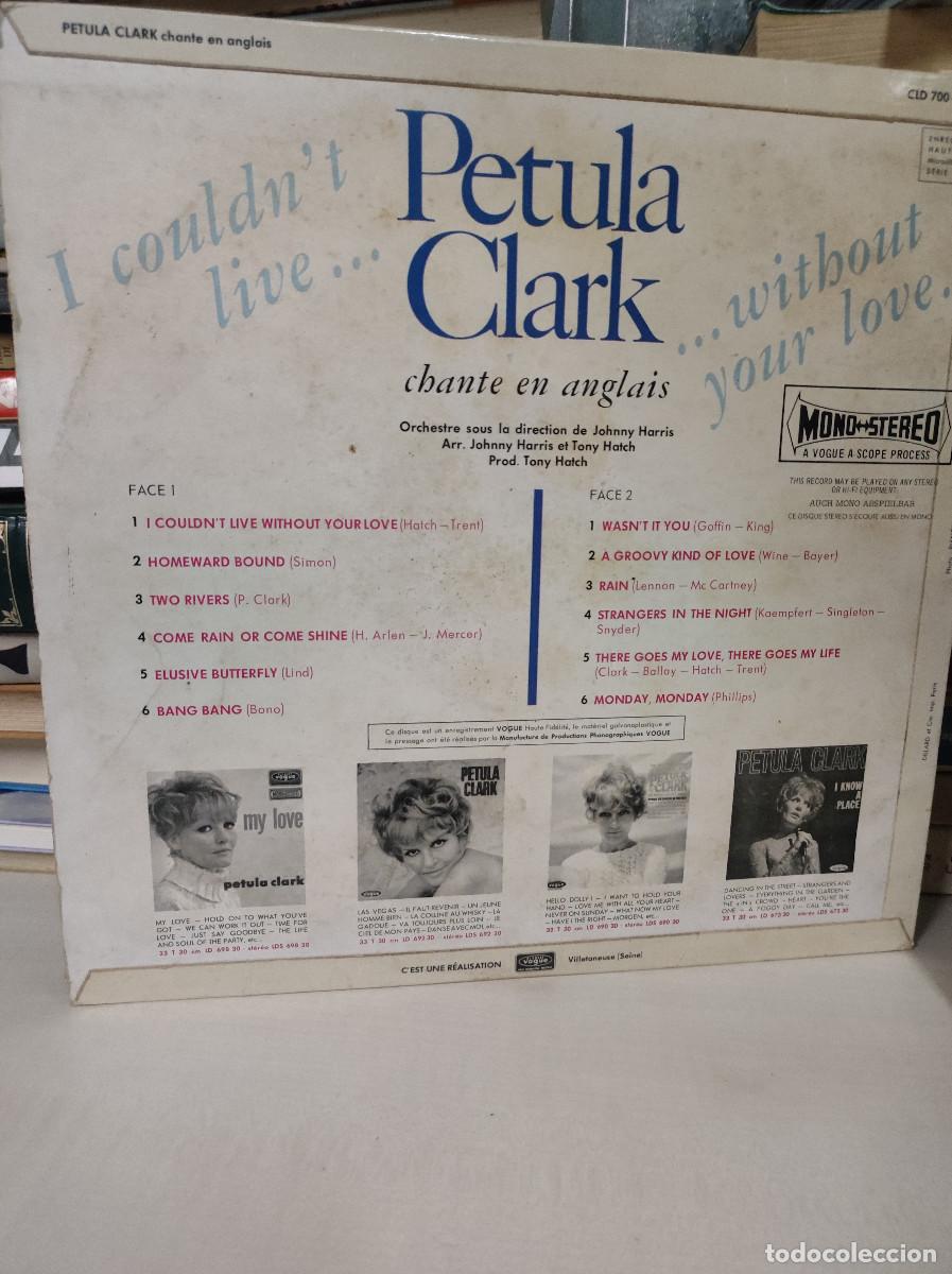 Discos de vinilo: PETULA CLARK I COULDNT LIVE WITHOUT YOUR LOVE - Foto 2