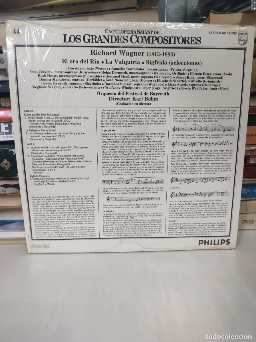 Discos de vinilo: RICHARD WAGNER EL ORO DEL REN LA VALQUIRIA - Foto 2