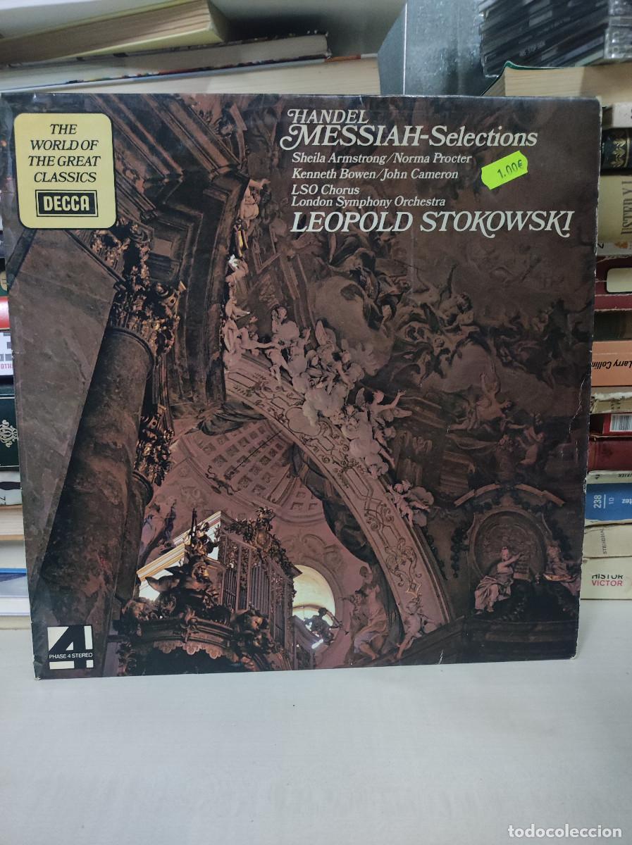 Discos de vinilo: HANDEL MESSIAH SELECTIONS LEOPOLD STOKOWSKI - Foto 1