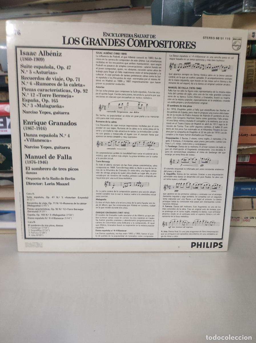 Discos de vinilo: ALBENIZ GRANADOS FALLA - Foto 2