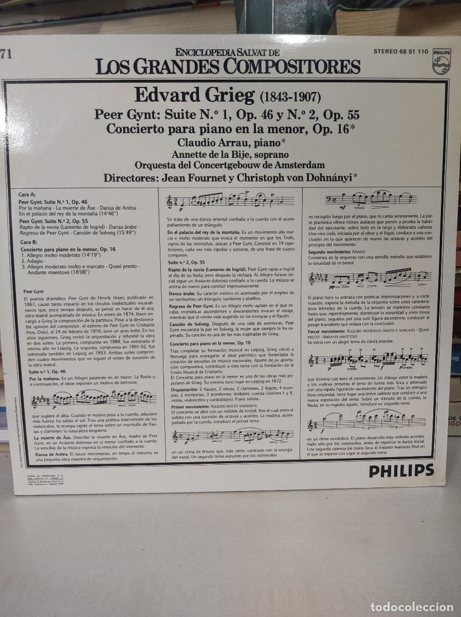Discos de vinilo: EDVARD GRIEG PEER GYNT - Foto 2