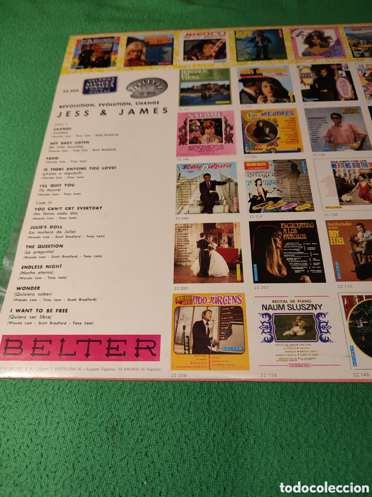 Discos de vinilo: Jess & James - Revolution, Evolution, Change - Foto 2