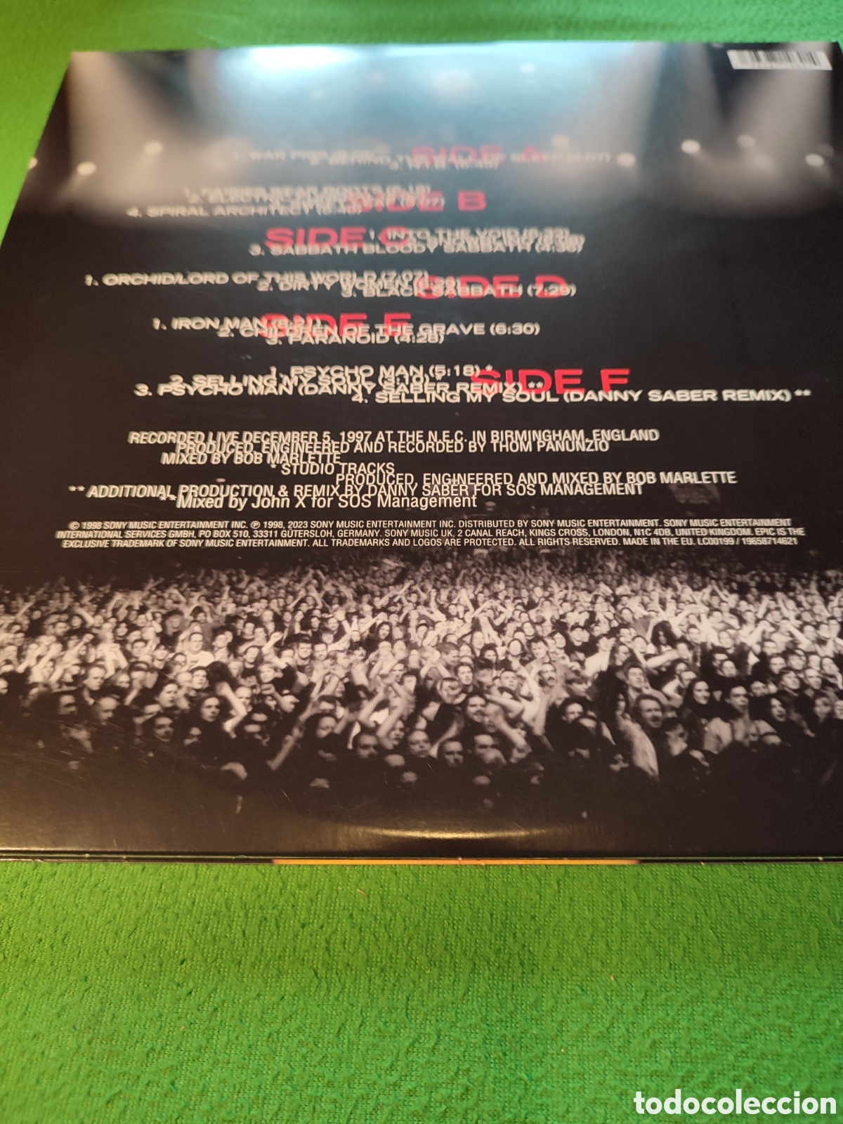 Discos de vinilo: Black Sabbath - Reuni&oacute;n 3 Lps - Foto 3