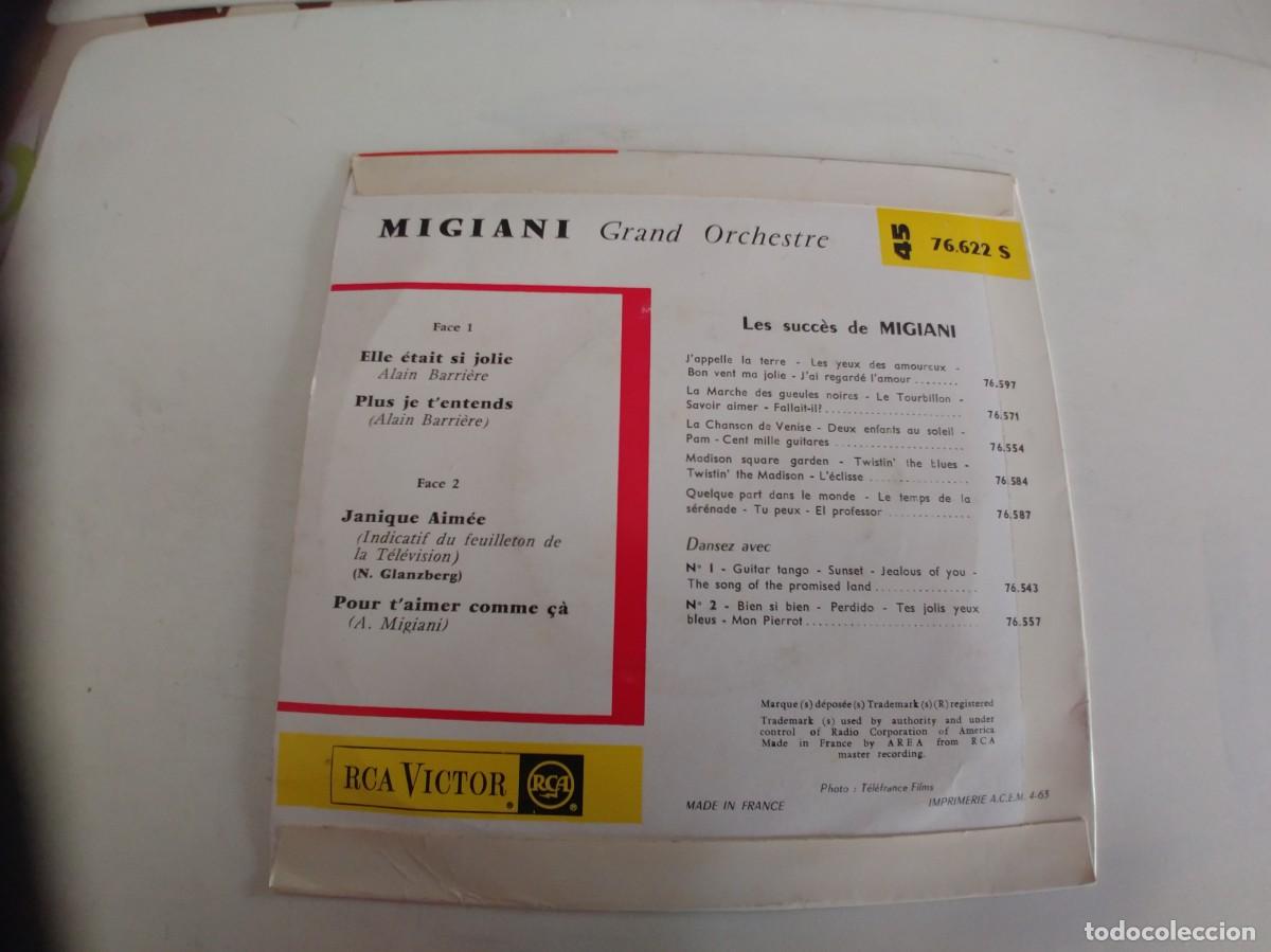 Discos de vinilo: MIGIANI-EP Janique Aim&eacute;e +3-FRANCES - Foto 2