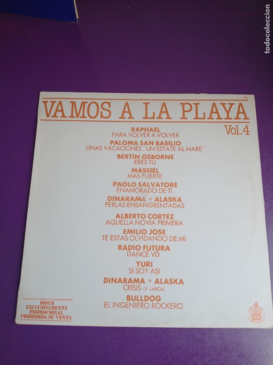 vamos a la playa vol 4 - lp hispavox promo 1983 - Compra venta en  todocoleccion