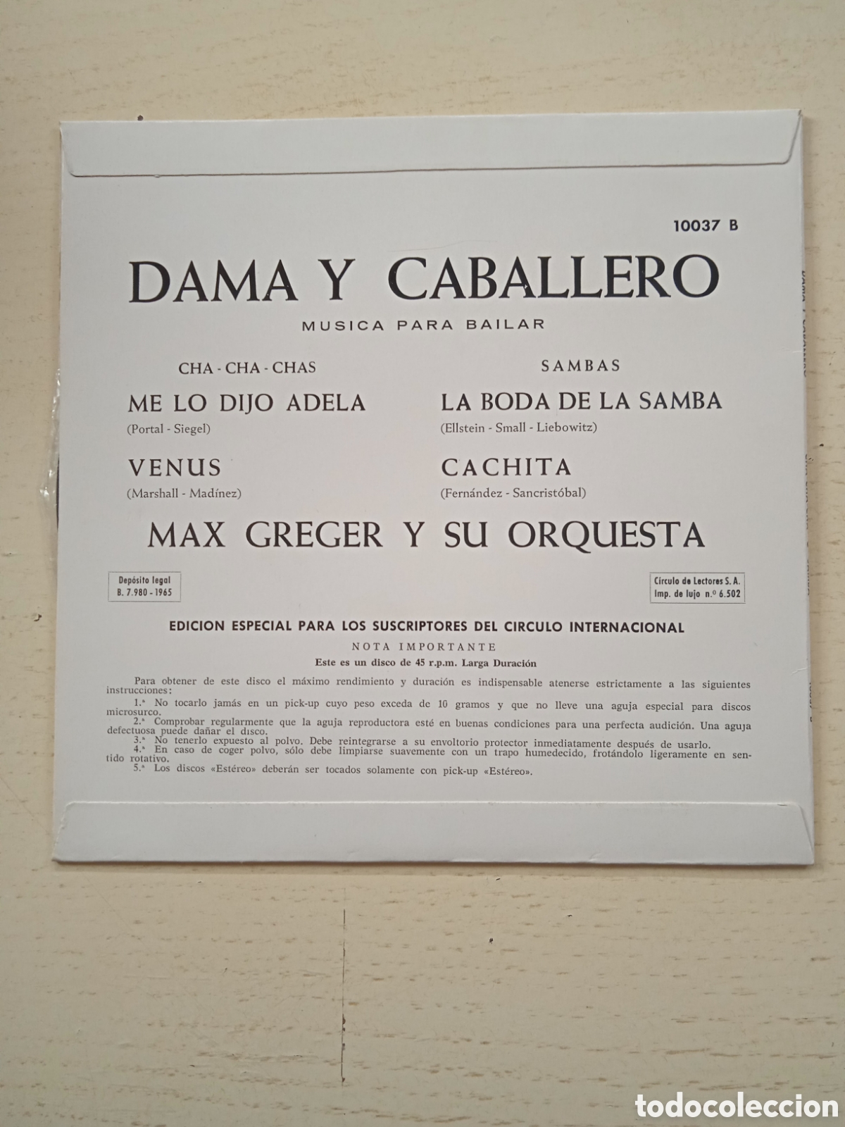 Discos de vinilo: EP Max Greger - Foto 2