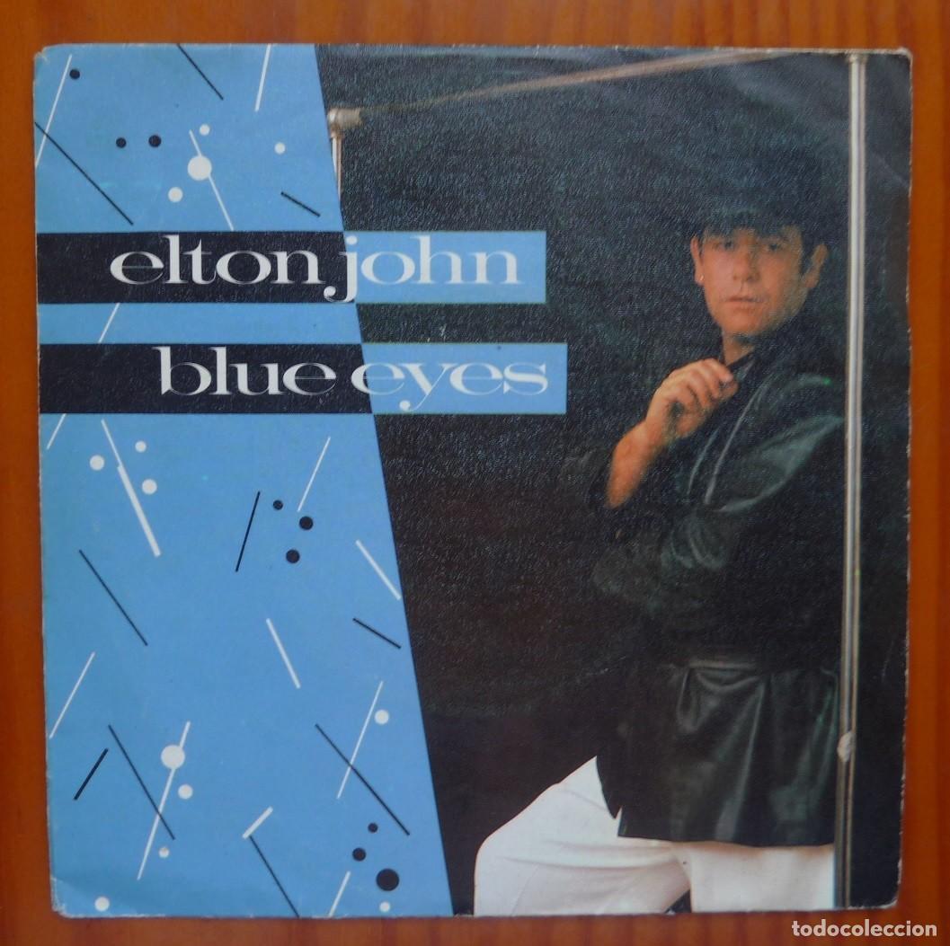 Discos de vinilo: ELTON JOHN / BLUE EYES / 1982 / SINGLE - Foto 1