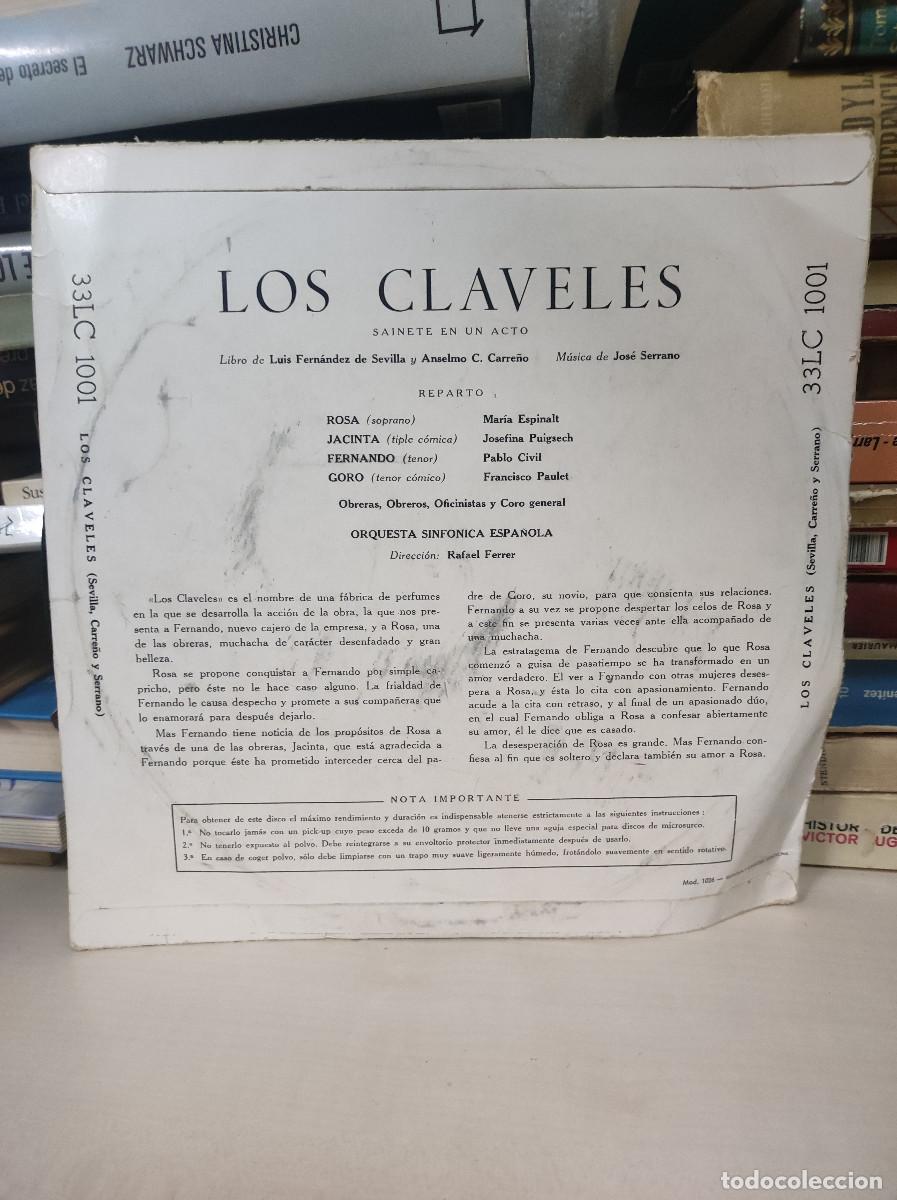 Discos de vinilo: LOS CLAVELES J. SERRANO - Foto 2
