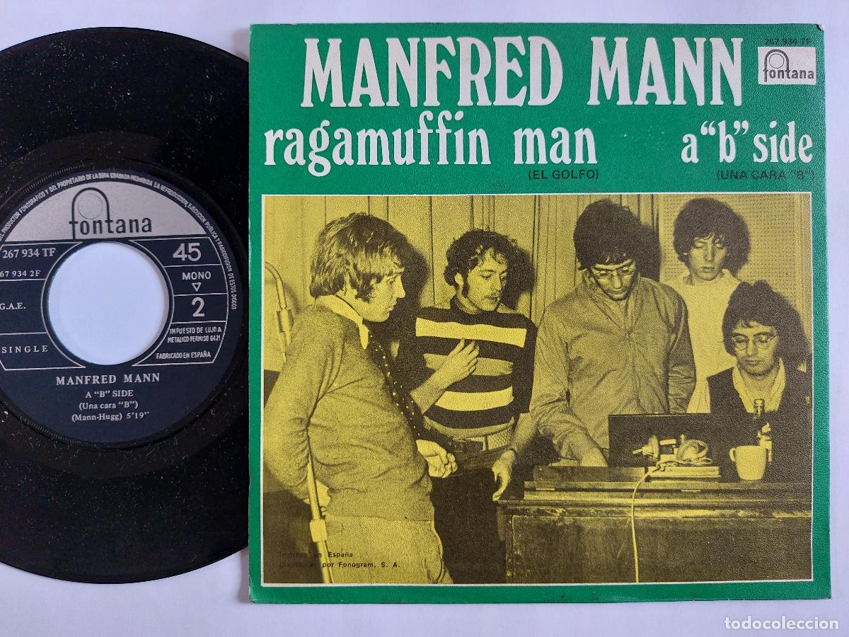 Discos de vinilo: MANFRED MANN - 45 Spain - MINT * RAGAMUFFIN MAN / A &rdquo;B&rdquo; SIDE - Foto 2