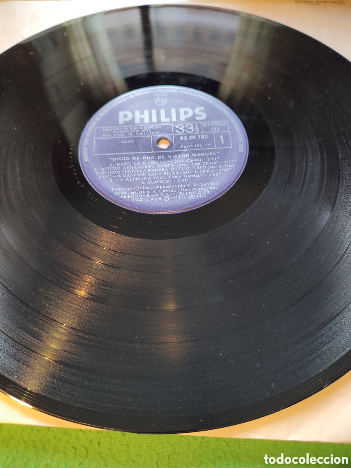 Discos de vinilo: V&iacute;ctor Manuel - Disco de oro - Foto 3