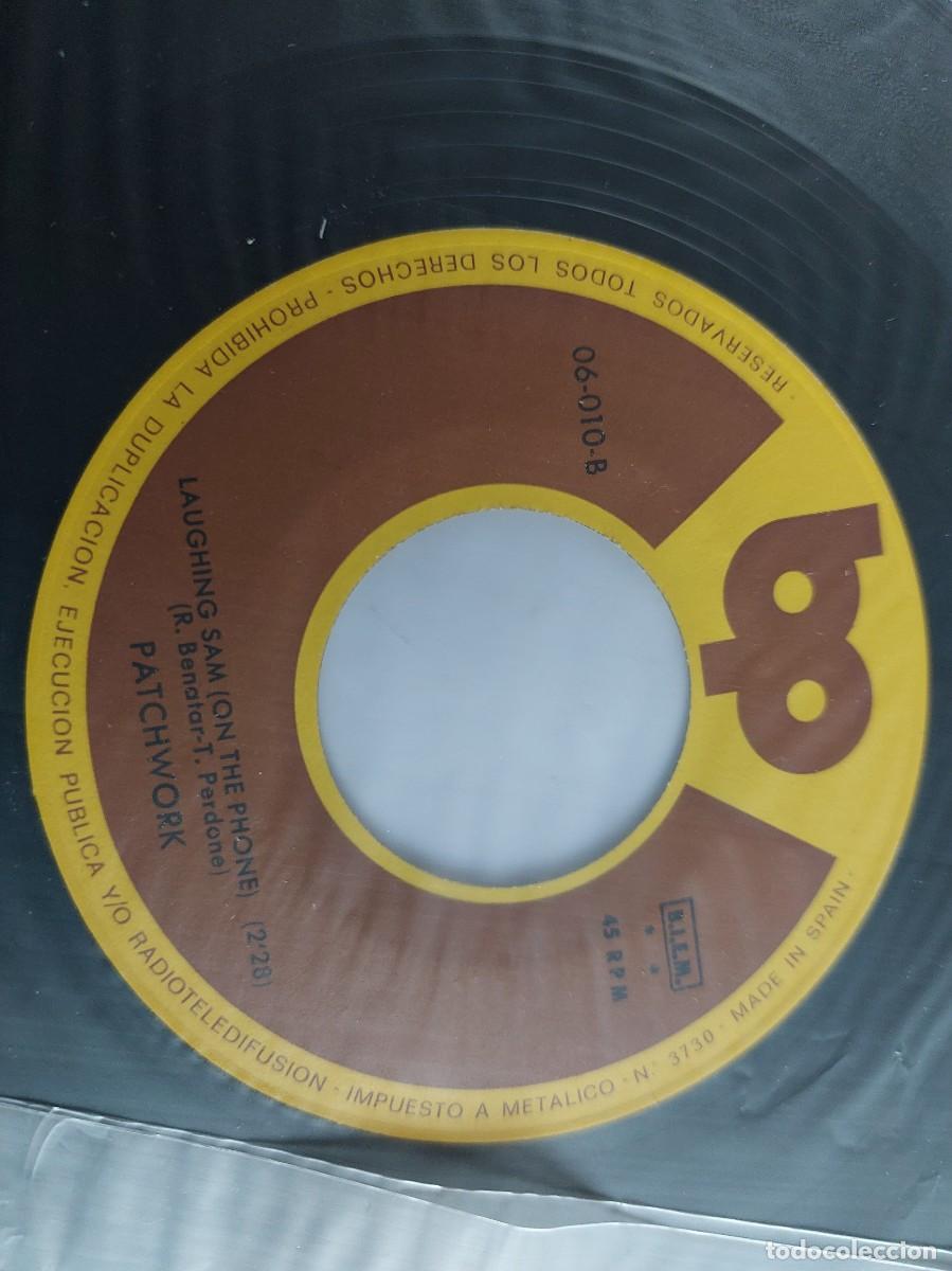 Discos de vinilo: PATCHWORK - 45 Spain - MINT * AFRO-DISIAC / LAUGHING SAM (ON THE PHONE ) - Foto 3