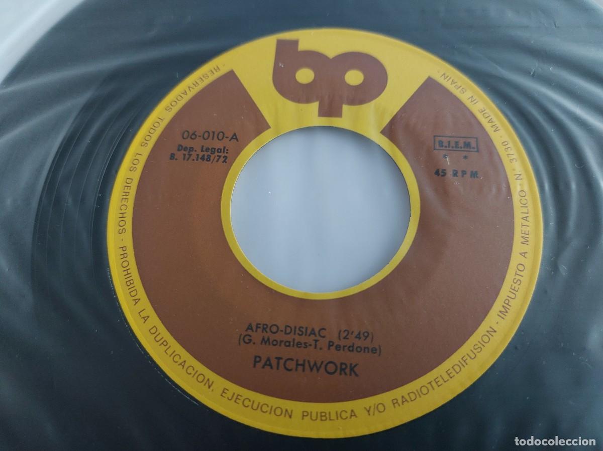 Discos de vinilo: PATCHWORK - 45 Spain - MINT * AFRO-DISIAC / LAUGHING SAM (ON THE PHONE ) - Foto 4