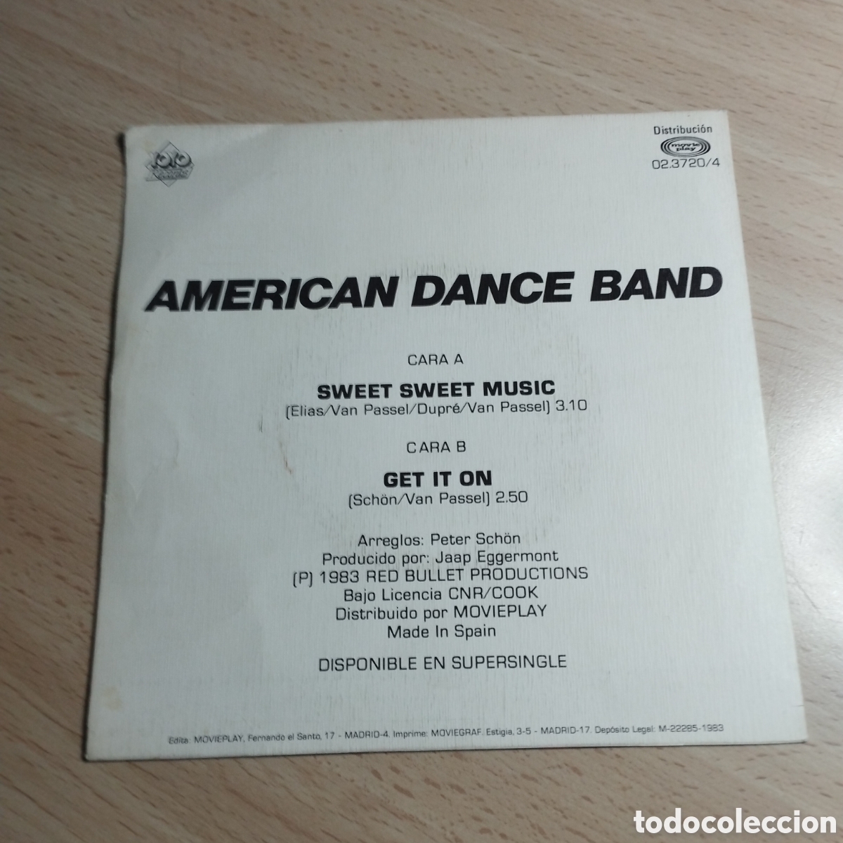 Discos de vinilo: Single 7&rdquo; PROMO. American Dance Band - Foto 2