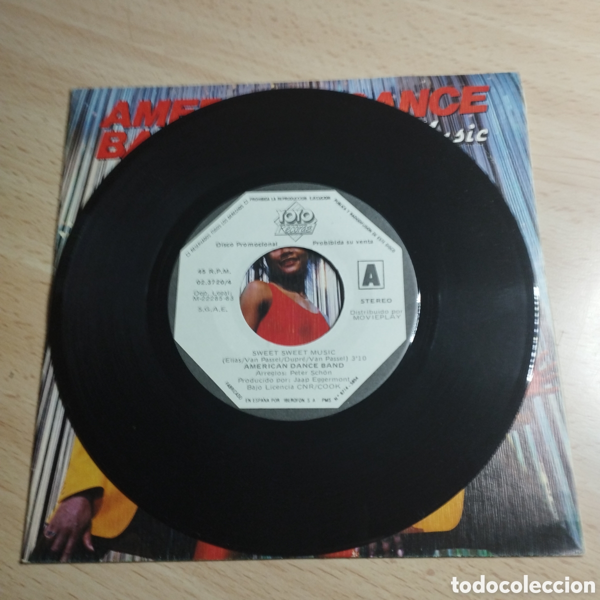 Discos de vinilo: Single 7&rdquo; PROMO. American Dance Band - Foto 3