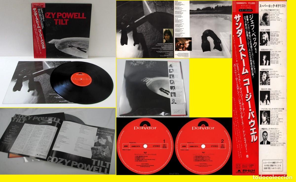 Discos de vinilo: cozy powell tilt 1981 JEFF BECK, GARY MOORE, rara 1&ordf; edic org JAPAN + OBI + 4 PAG INSERT, IMPECABLE
