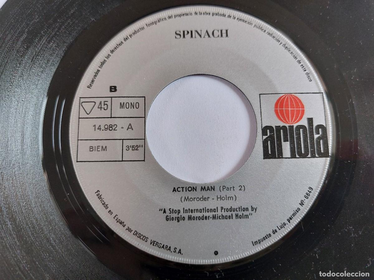 Discos de vinilo: SPINACH - 45 Spain - MINT * ACTION MAN - Foto 4